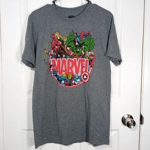 Marvel Legends Comics Men's Short Sleeve Crew Neck T-shirt Size M Gray